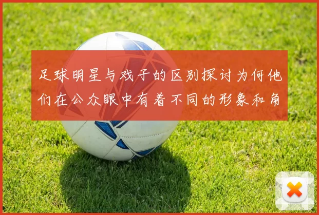 足球明星与戏子的区别探讨为何他们在公众眼中有着不同的形象和角色