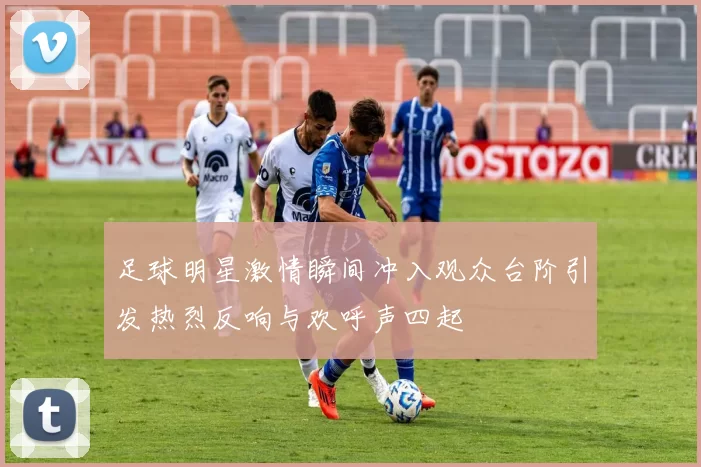 足球明星激情瞬间冲入观众台阶引发热烈反响与欢呼声四起